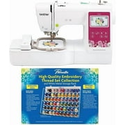Brother PE545 Embroidery Machine with Wireless LAN, 4" x 4" Hoop Area, 3.7" Touchscreen, ETKS63 Pacesetter 63-Color Thread Set