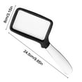thumbnail image 3 of Lupa plegable de mano 3X | Lente rectangular de 4.35"x0.52" | 5 luces LED regulables | Mango plegable ligero | Ayuda para lectura de personas mayores | Brillante para periódicos y documentos | 1, 3 of 9