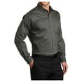 thumbnail image 4 of Mens SuperPro Twill Versatile Cotton/Polyester Shirt Sterling Grey Medium, 4 of 6