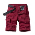 thumbnail image 3 of AXXD Mens Shorts Clearance Clothing Under $10 Summer Stripe Work Shorts with Multi-pocket Mid-waist Cargo Shorts Father's Day Gift, 3 of 4