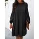 thumbnail image 5 of Vestido, Vestido acampanado de manga larga para mujer Abody Negro/Grande, 5 of 7