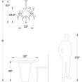 thumbnail image 2 of Maxax 5 Lights K9 Crystal Chandelier, Modern Raindrop Candelabra Pendant Lamp, Candle Ceiling Hanging Lighting Fixture, for Dining Room, Living Room, Black, 2 of 6