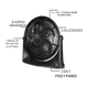thumbnail image 2 of Ventilador de Piso MALUBERO Ecojet Empotrable Color negro, 2 of 5