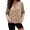 A Khaki, variant on Ndbuld Jacket for Women Fleece Cardigan Top For And Winter Fleece-Lined Button-Up Brushed Long-Sleeve Jacket Plus Size Warm Innerwear,Green,XXL