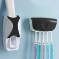 thumbnail image 4 of Soporte para Pasta de dientes Kuymtek montado en la pared negro, 4 of 9