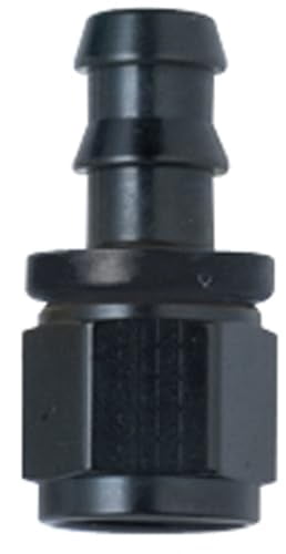 Fragola Performance Systems 200116-Bl Hose Fitting #16 Straight Push Lock Black