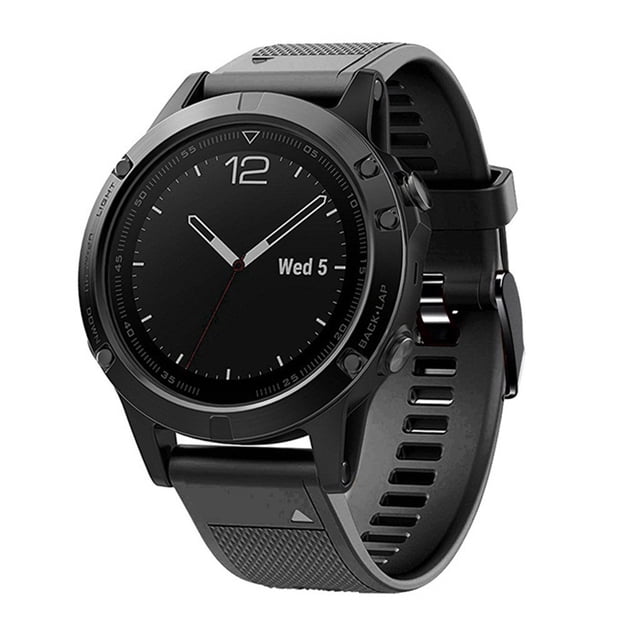 EGNMCR Bracelet de Montre en Silicone de Remplacement pour Fenix 5/5 Plus Montre Intelligente Bracelet de Montre