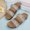 Silver, variant on Striped Wedge Sandals for Women, Soft Sponge Slippers with Thick Non-Slip Sole, Bohemian Comfortable Casual Footwear
