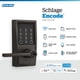 thumbnail image 2 of Cerradura de puerta inteligente SCHLAGE Encode Century WiFi negra inoxidable, 2 of 9