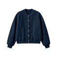thumbnail image 7 of Tqcoqu Women's Round Neck Button Front Solid Color Jacket Long Sleeve with Pockets Casual Outerwear, 7 of 7