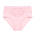 thumbnail image 6 of Scyoekwg Women's Underwear Hipster Panties Lace Solid Color Stretchy Comfort High Waisted Underwear Ladies Underpants Briefs(Pink,M), 6 of 6