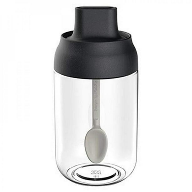 Abcelit Condiment Container Seasoning Box Spice Jars Salt Sugar Glass