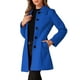 thumbnail image 4 of Abrigo de mujer Inspire Chic de un solo botón, de manga larga, largo hasta la túnica, abrigo de invierno con bolsillos, tamaño S, color azul, 4 of 6
