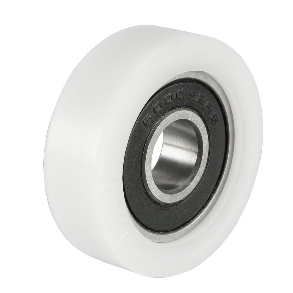 2pcs 10x35x11mm Roller Idler Bearing Pulley Sliding Conveyor Wheel White