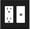 Black/White, variant on RiteAV - 15 Amp Power Outlet and 1 Port Coax Cable TV- F-Type Decorative Type Wall Plate - White