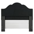 thumbnail image 6 of Preston Camelback Upholstered King Bedset In Crème Linen, 6 of 10
