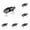 Black, variant on 6-12PC Mini Glide Bait for Bass Fishing Slow Sinking Multi Jointed Swimbait Wobbler Freshwater Saltwater Realistic Wobbling Fishing Lure Amazing Fishing Gear Gifts for Family