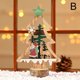 thumbnail image 1 of Christmas Wooden Ornaments Table Santa Claus Snowman Craft Xmas Party Decoration, 1 of 5