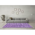 thumbnail image 3 of Ahgly Company Indoor Round Abstract Purple Modern Area Rugs, 8' Round, 3 of 4