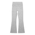 thumbnail image 5 of EliteGoogv Womens Yoga Pants Fold Waist Wide Leg Trousers For Women Summer Vacation Casual Pants Light Gray XL, 5 of 7