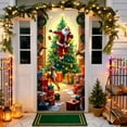 thumbnail image 6 of ‌Christmas Door Cover - 35.43in x 70.87in Santa Claus & Festive Decorations,Christmas Home Decor for Holiday Atmosphere,Door Porch Covers for Home Party Holidays Decoration‌, 6 of 6