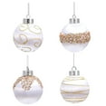 thumbnail image 5 of Vrorvz 9 Pack Painted Silk Wave Foam Christmas Ornaments Christmas Tree Garland Christmas Decorations Versatile Handcrafted Ornaments for Holiday Decor 3.1in White, 5 of 6