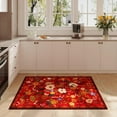 thumbnail image 6 of Galactic Goods Door Mat Indoor Entrance Machine Washable Boho Floral Small Area Rug Non-Slip Low Pile Throw Rugs for Entryway, Kitchen, Front Door Indoor Entrance(16" x 24 "), 6 of 7