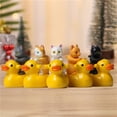 thumbnail image 4 of 4 piezas miniatura gato muñeca Micro paisaje PVC estatuas de pastel Topper manualidades regalos de bricolaje adorable muñeca gato Amarillo Yotijar 4 piezas de muñeca de gato, 4 of 9