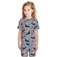 thumbnail image 3 of Balery Christmas Hat Dachshund Conjunto de Pijama Infantil de Manga Corta con Estampado – Ropa de Dormir de Algodón Suave-Small, 3 of 3