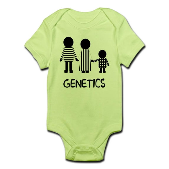 CafePress - Genetics Stripes Infant Bodysuit - Baby Light Bodysuit