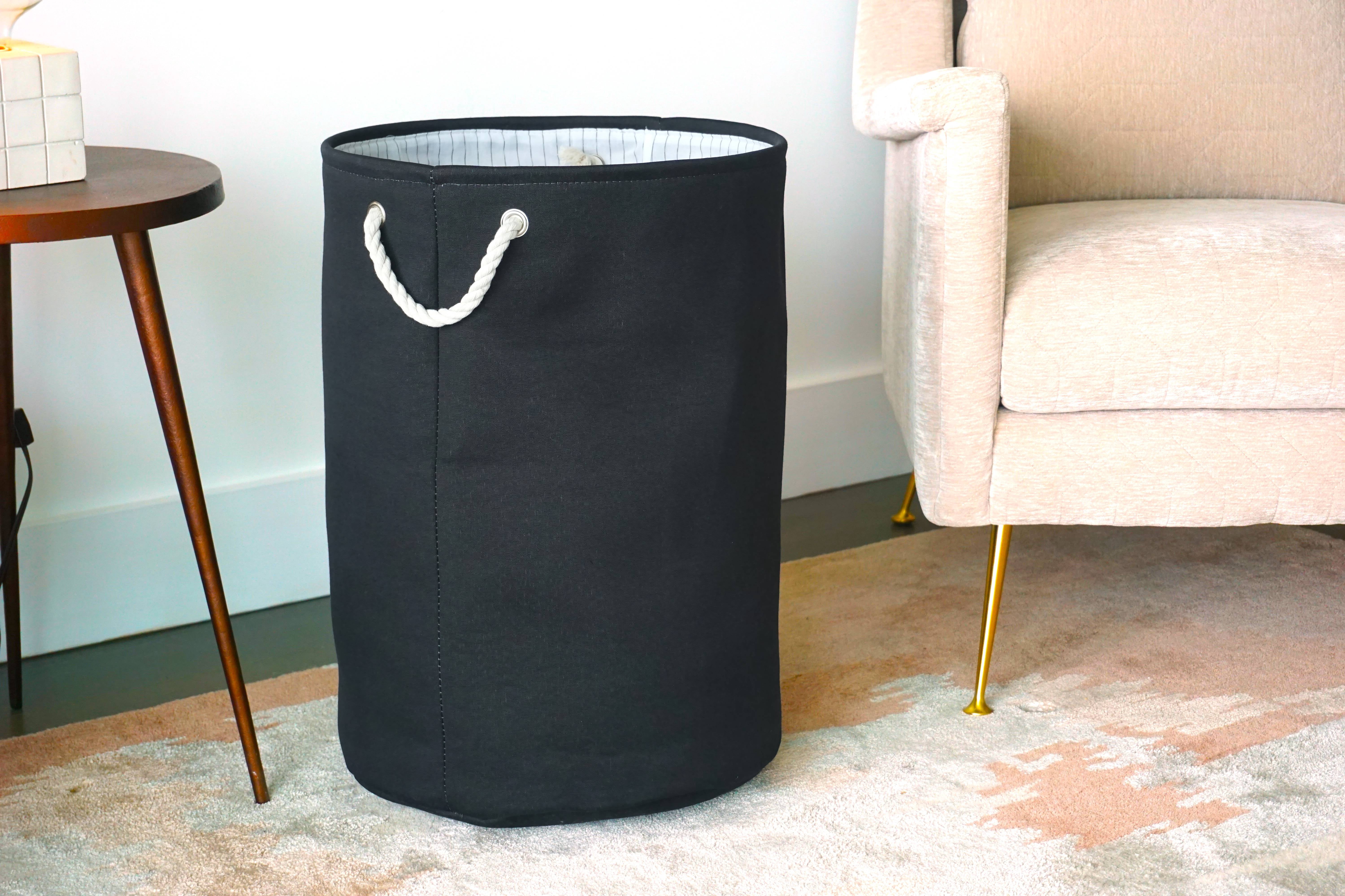Handcrafted 4 Home Collapsible Laundry Hamper, Black