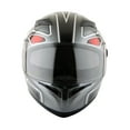thumbnail image 7 of 1Storm Motorcycle Full Face Helmet Street Bike Dual Visor/Sun Shield N-HJK316 Panther Black, 7 of 7