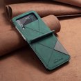 thumbnail image 5 of Feishell Samsung Z Flip 4 Men'sRetro Premium Shockproof Leather Flip Lightweight Dustproof Luxury Plain Phone Protective Cover for Samsung Galaxy Z Flip 4, Green, 5 of 8