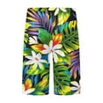 thumbnail image 5 of JAJAHO Mens Hawaiian Beach Shorts Tropical Printed Drawstring Elastic Waist Breathable Mesh Summer Shorts Soft Bottoms, 5 of 5