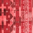 thumbnail image 1 of Ahgly Company Indoor Square Oriental Red Industrial Area Rugs, 4' Square, 1 of 4