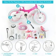 RoyalBaby Bunny Girls Bike Pink 16 inch Kids bicycle
