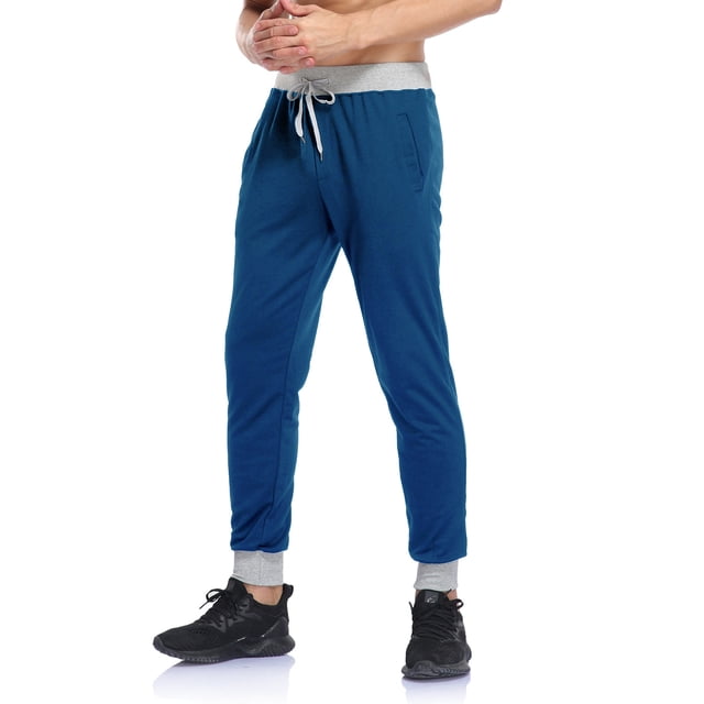 Men's Joggers Sweatpants Outdoor Drawstring Athletic Workout Pants Casual Loose Running Workout Pants with Pockets