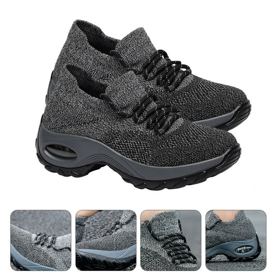 PAMINGONO 1 Pair Sneakers With Thick Sole And For Comfortable And Stylish Walking