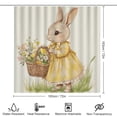 thumbnail image 2 of Shower Curtain Sets with Rugs 4 Piece Shower Curtain And Rugs Shower Curtain Set Vintage Watercolor Easter Bunny Flowers Waterproof Fabric Bath Curtains Rabbit Decorative for Bathtub Decor, 2 of 8