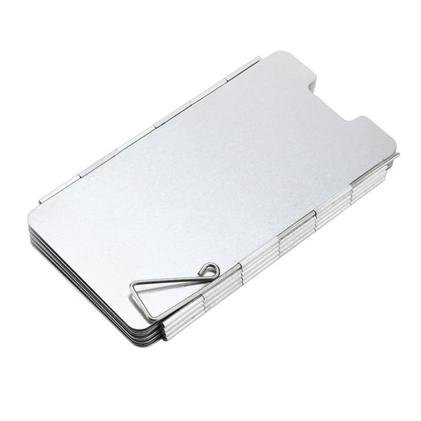 Toystoory Estufa de Escudo de viento Estructura plegable Pantalla a prueba de viento Accesorio protector Kits de desorden para acampar