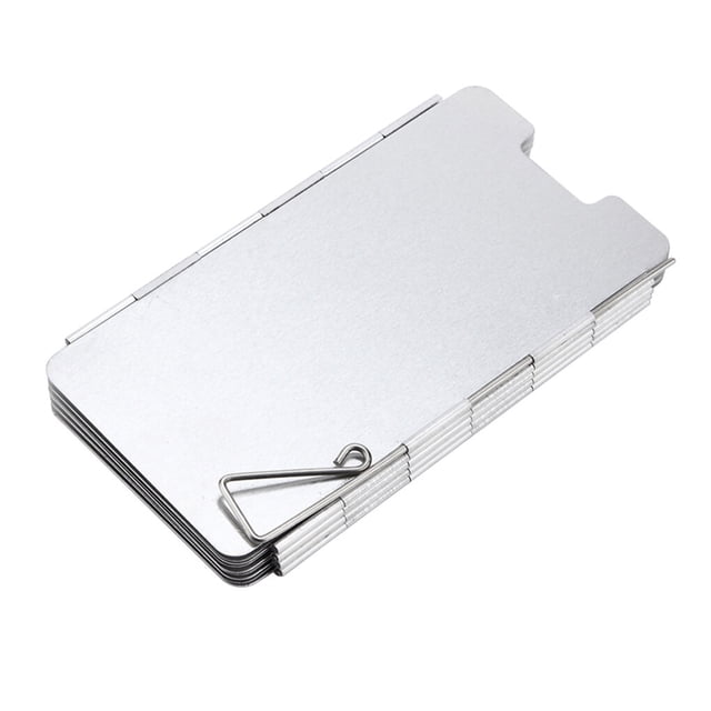 Toystoory Estufa de Escudo de viento Estructura plegable Pantalla a prueba de viento Accesorio protector Kits de desorden para acampar