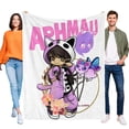 thumbnail image 1 of aphmu cat anti-pilling, suave, ligera, esponjosa y acogedora de lujo para hogar y cocina – Perfecta para niños y adultos,110X70cm, 1 of 6