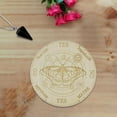 thumbnail image 4 of yuksok Wooden Pendulum Board Altar Supplies Ornament Wiccan Round Divination Metaphysical Message Board Dowsing Board C, 4 of 9