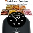 thumbnail image 3 of Kitchen Elite® Air Fryer Compact, 7-in-1 Digital Small Airfryer, 90%+ Less Oil, Nonstick & Dishwasher Safe Basket, Easy for Crispy Meals & Snacks, with Tray, Space Saving, Light Sound, Gray, 3 of 14