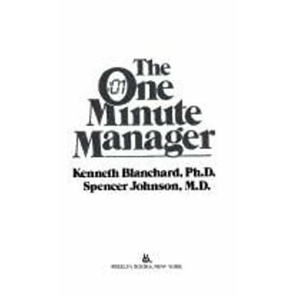 Pre-Owned The One Minute Manager (Paperback) 9780425062654