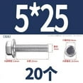 thumbnail image 3 of Serrated Flange Hex Head Bolts Screws, 304 /316, Fully Threaded,Hex Head Bolts Screws, 3 of 6