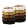 thumbnail image 6 of 10 count No  Hair Ties Thick Hair Elastic Rubber Bands Hair Accessories Scrunchies Seamless for Women, 6 of 6