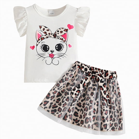 UAYOTSE Toddler Baby Girl Summer Outfit 6 12 18 24 Months 2T 3T 4T Flowers Crew Neck Short Sleeve T Shirt Tops and Shorts 2 Pcs Clothes Set,Sizes 9-12 Months