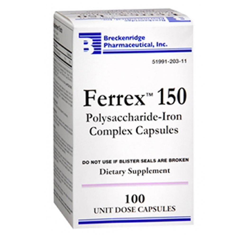 (pack of 2) Ferrex 150 Polysaccharide Iron Complex Capsules By