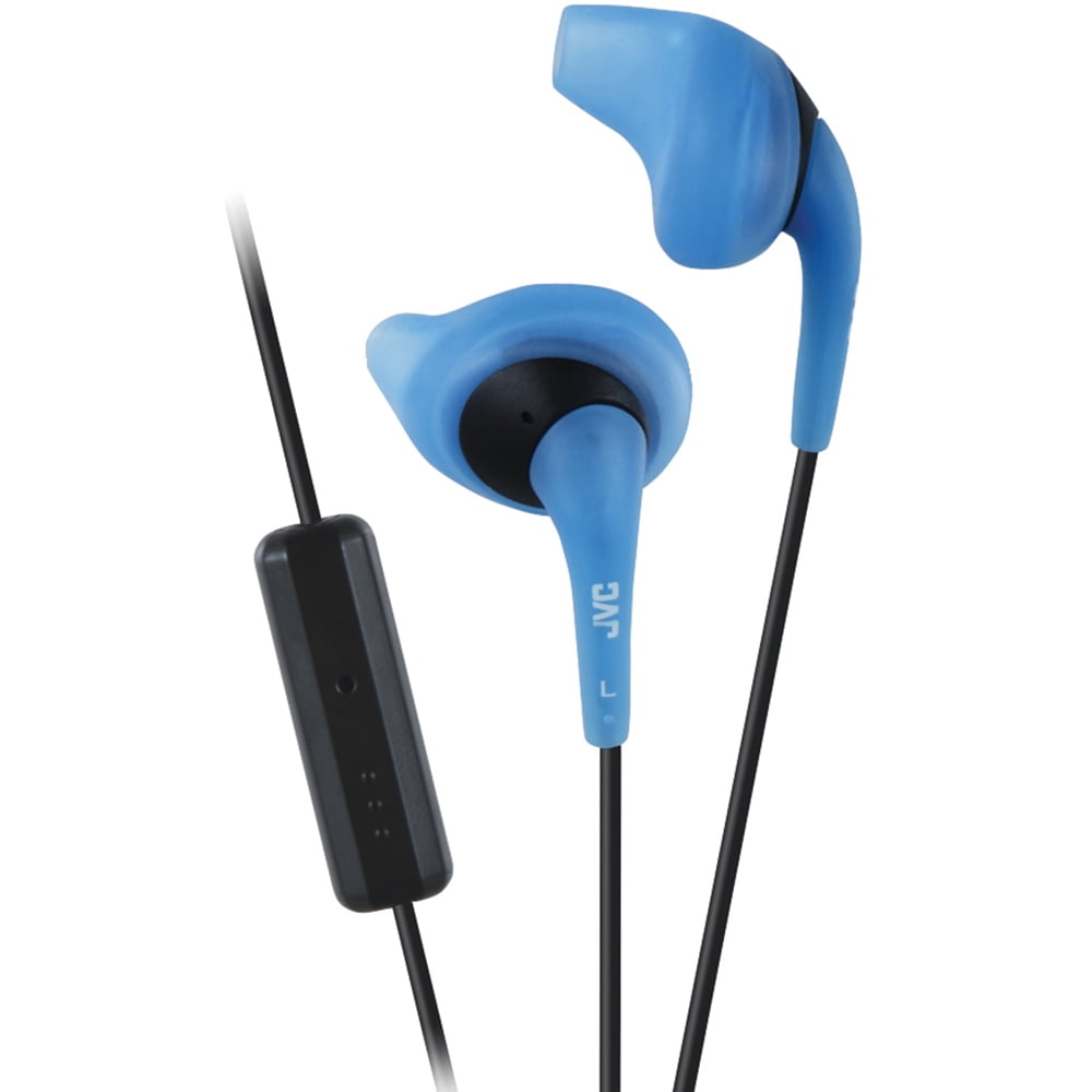 JVC Gumy Sports Earbuds with Microphone, Blue